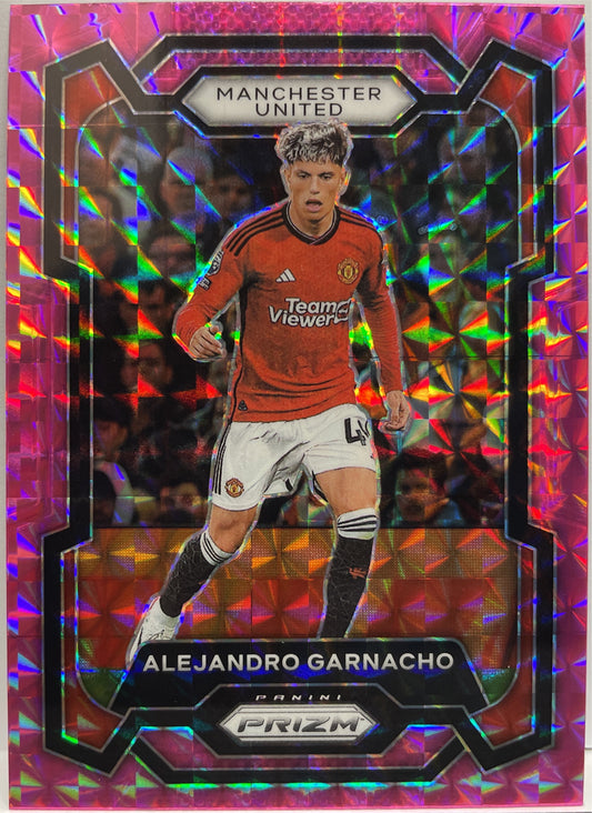 Mancolista-Pink & Orange Mosaic-Prizm Premier League 2023/24