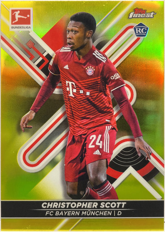 Christopher Scott 346/350 Rookie Yellow Topps Finest Bundesliga 2021/22