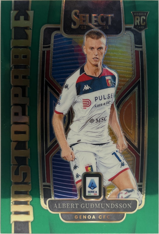 Albert Gudmundsson 4/5 Rookie Unstoppable Green Select Serie A 2023/24
