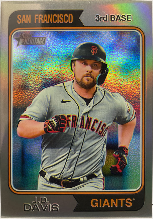 J.D. Gregory Davis 162/274 Giants Topps Heritage Baseball 2023
