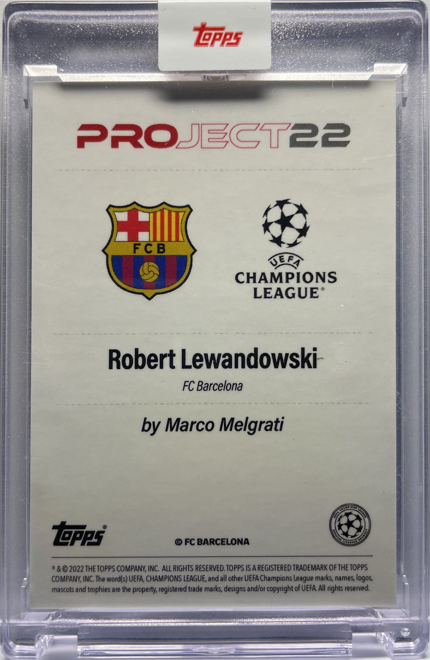 Robert Lewandowski By Marco Melgrati Topps Project 22