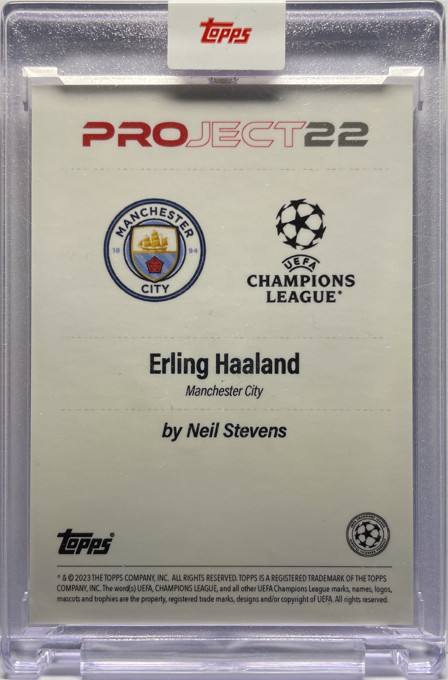 Erling Haaland By Neil Stevens Topps Project 22