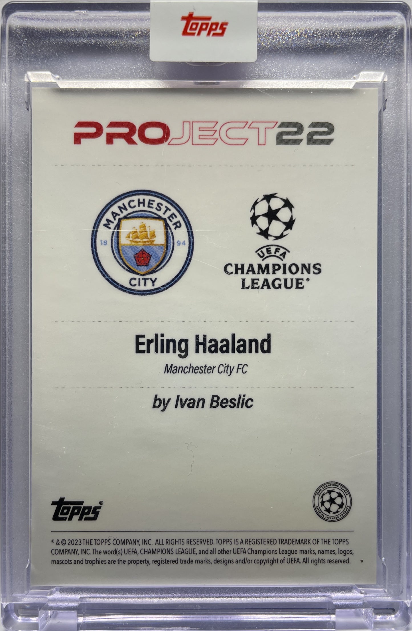 Erling Haaland By Ivan Beslic Topps Project 22