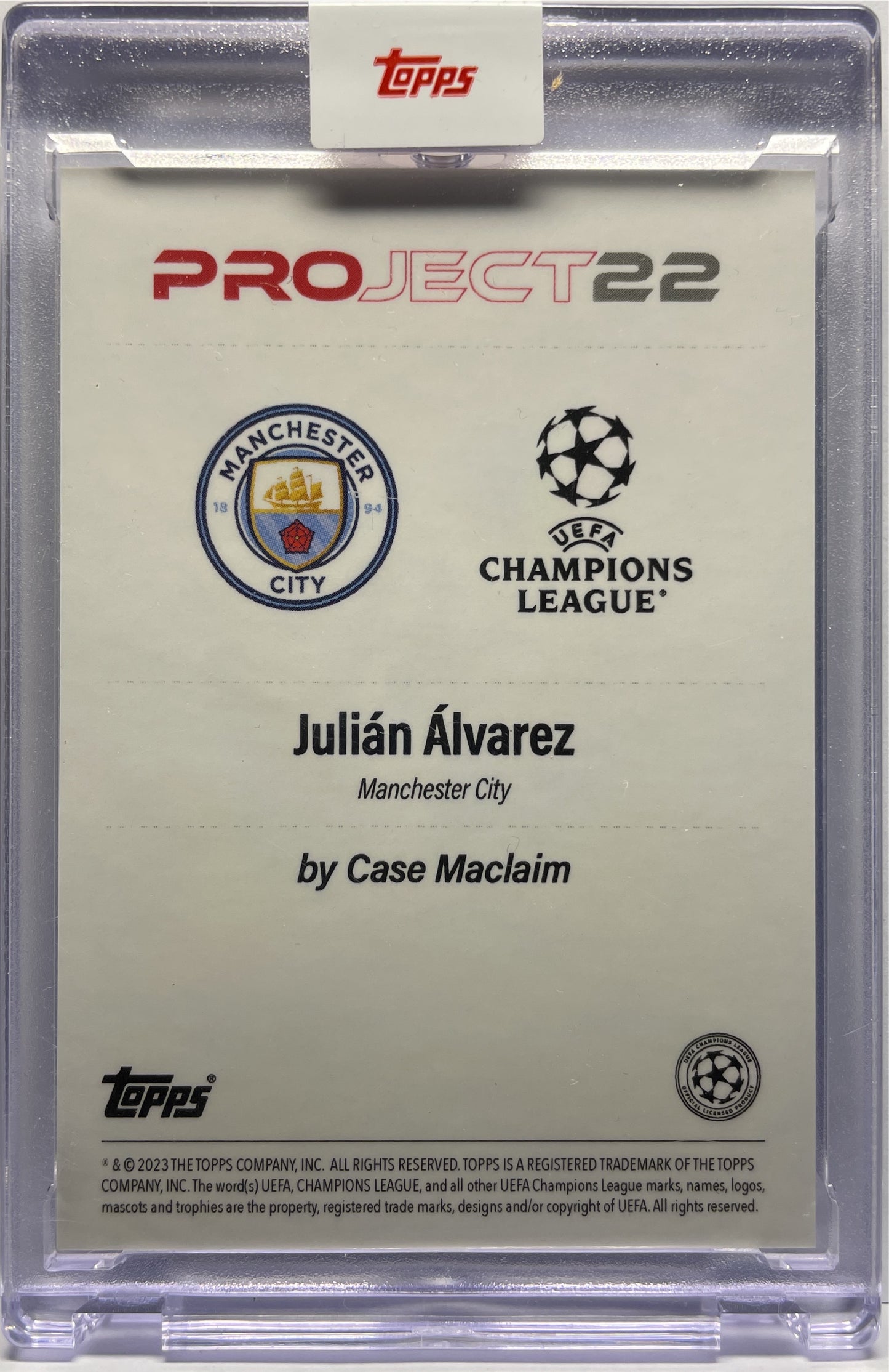 Julian Alvarez By Ivan Case Maclaim Topps Project 22