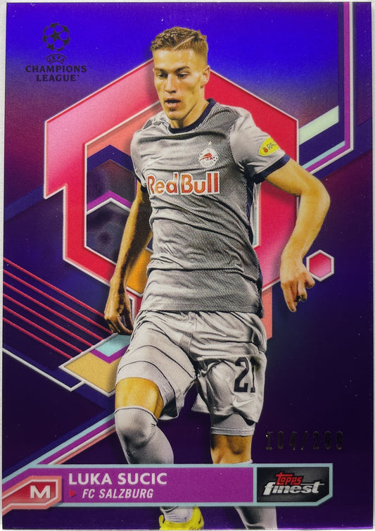 Luka Sucic 104/299 Purple Topps Finest UCC 2022/23