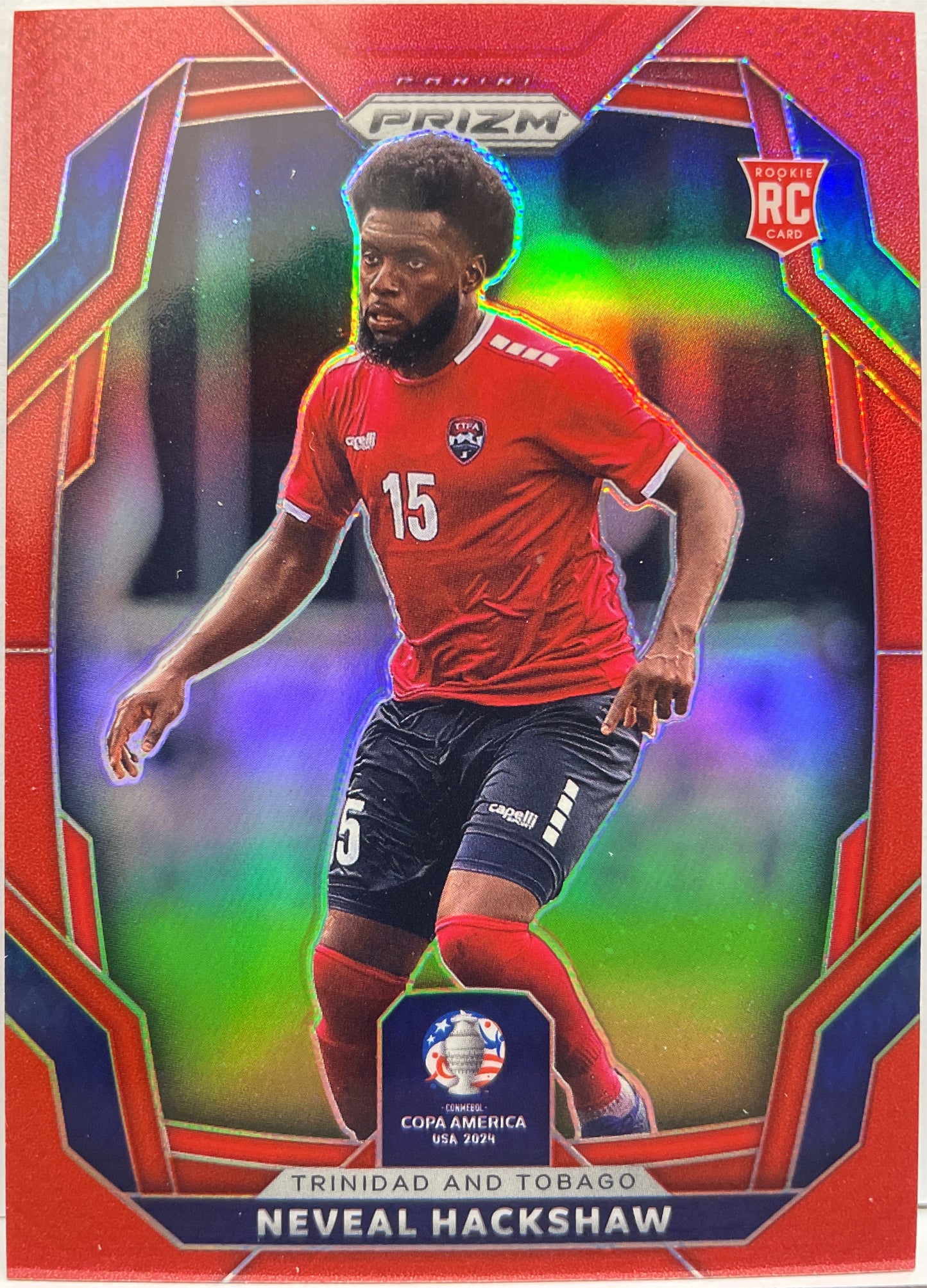 Neveal Hackshaw 43/199 Rookie Red Prizm Copa America 2024