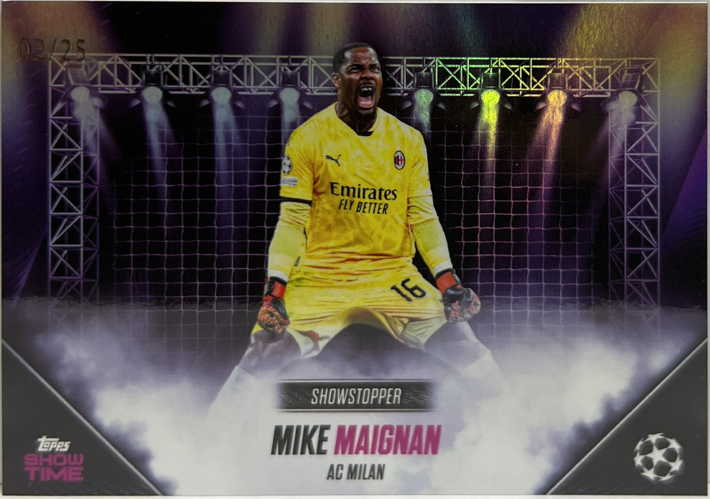 Mike Maignan 2/25 Showstopper Topps Showtime 2024/25