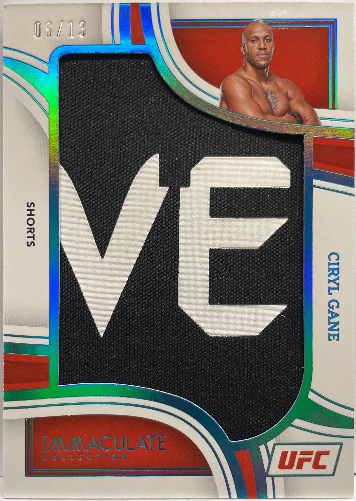 Cyril Gane 6/13 Shorts Patch Immaculate UFC 2023-VENOM PATCH