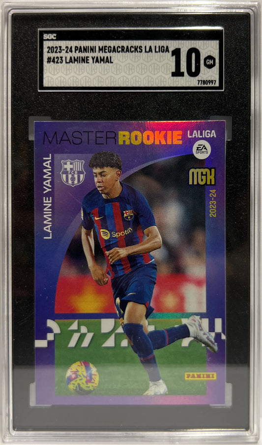 Lamine Yamal Master Rookie Panini MegaCracks 2023/24 SGC 10