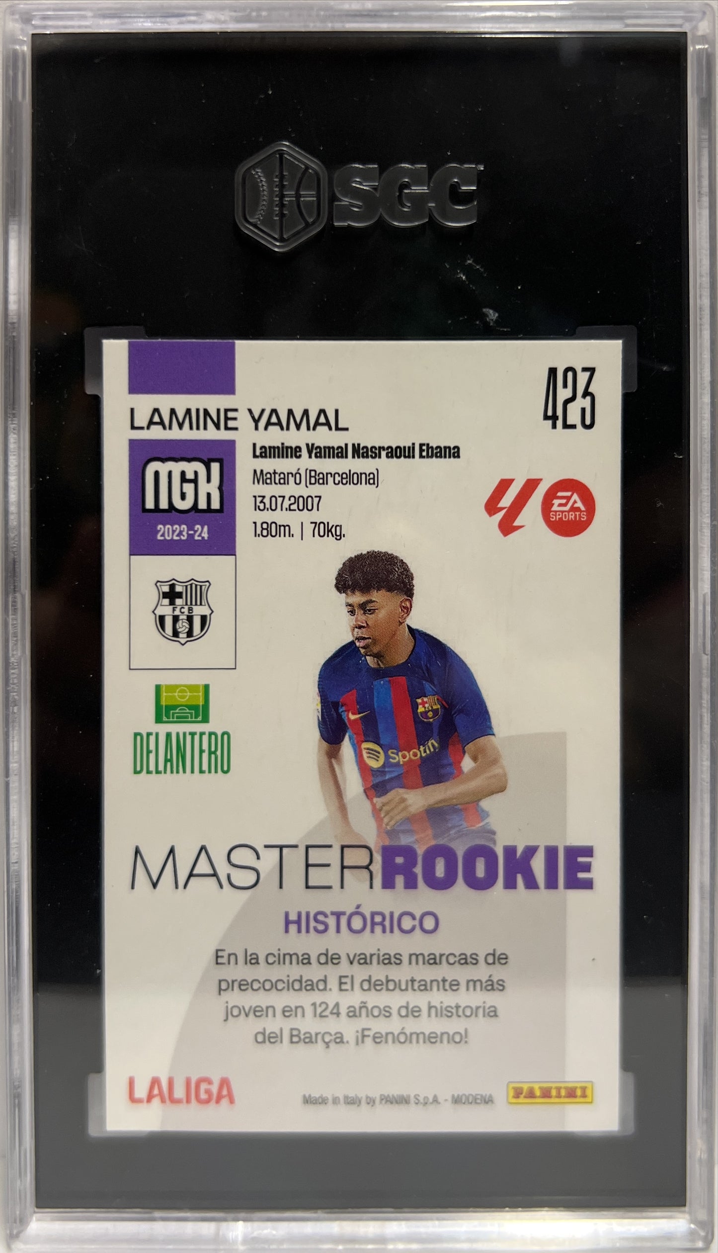 Lamine Yamal Master Rookie Panini MegaCracks 2023/24 SGC 10