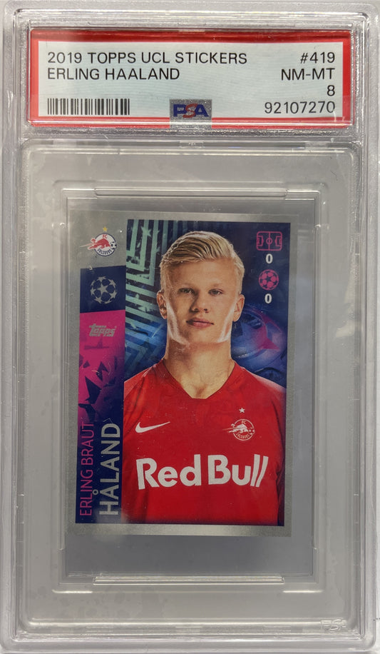 PSA 8 - Erling Haaland - Topps UCL Stickers 2019/20 92107270