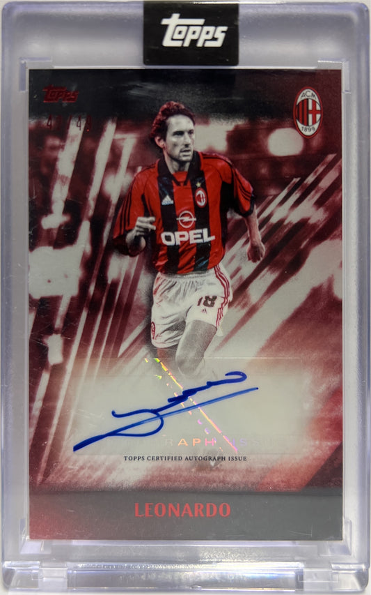 Leonardo 42/49 Autograph I Rossoneri Topps AC Milan 125 Anniversary 2025