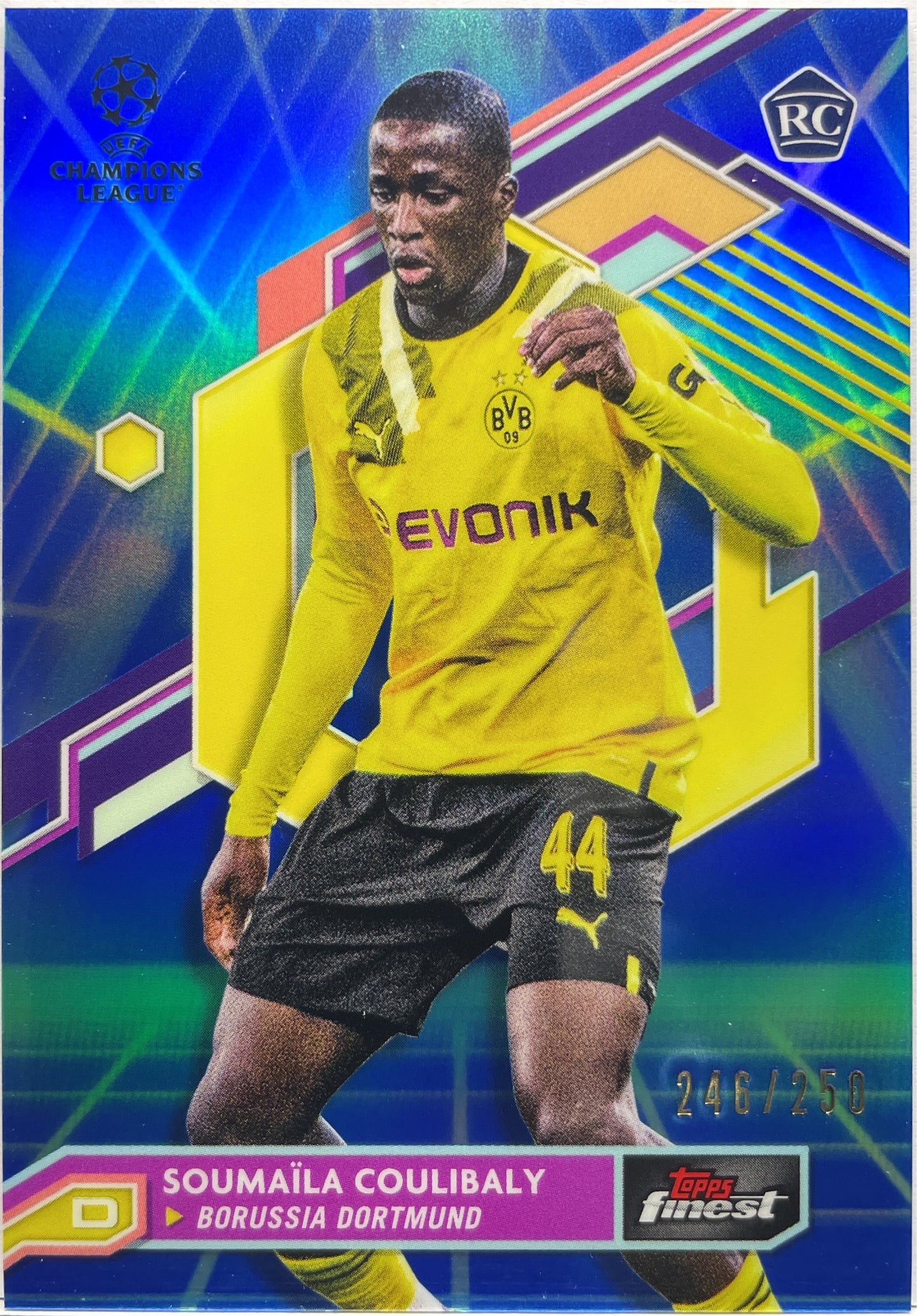 Soumaila Coulibaly 246/250 Rookie Vaporwave Topps Finest UCC 2022/23