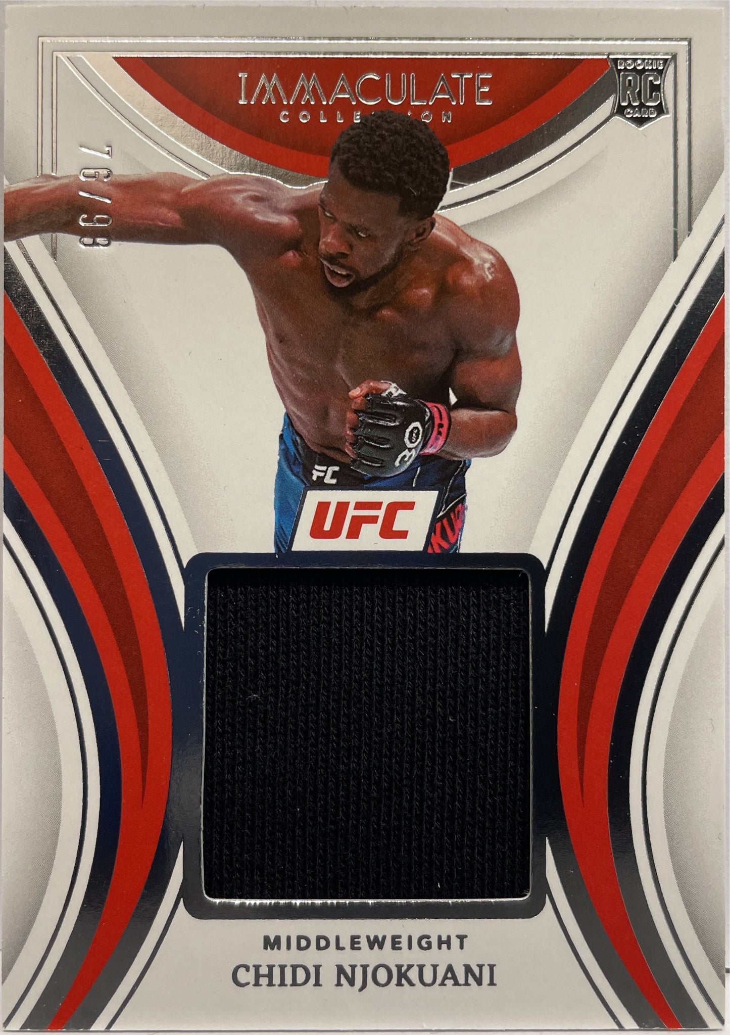 Chidi Njokuani 76/99 Rookie Patch Immaculate UFC 2023