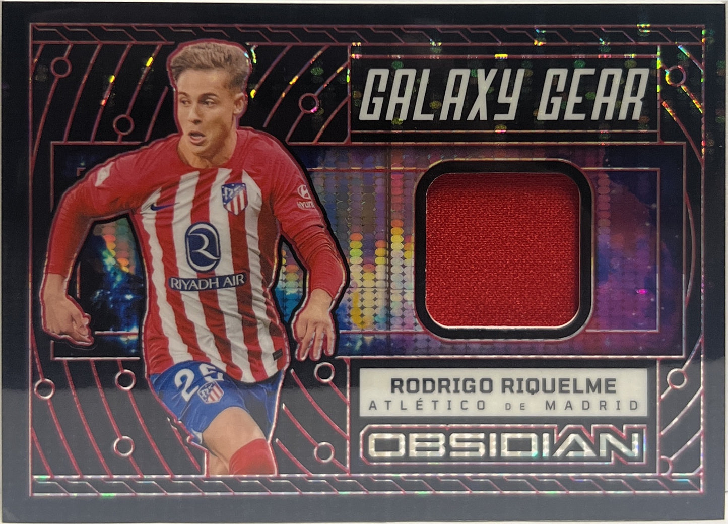 Rodrigo Riquelme 14/49 Patch Galaxy Gear Panini Obsidian 2023/24