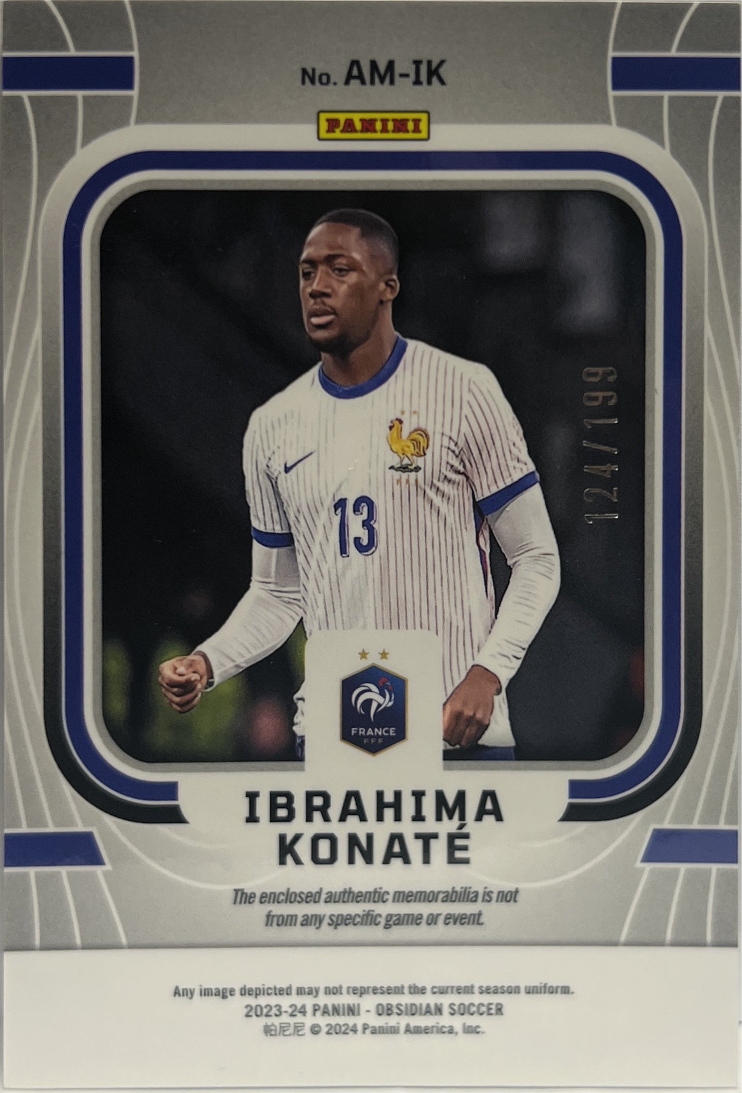 Ibrahima Konate 124/199 Patch Atomic Obsidian 2023/24