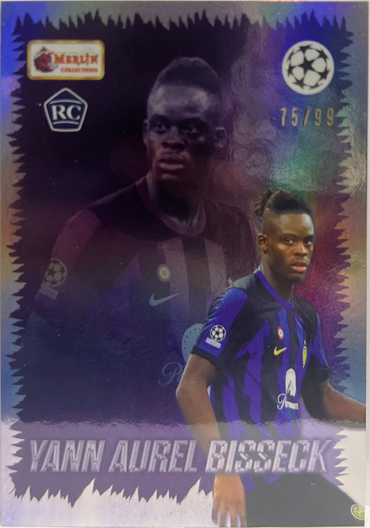 Yann Aurel Bisseck 75/99 Rookie Young Guns Topps Merlin Heritage UCC 2023/24