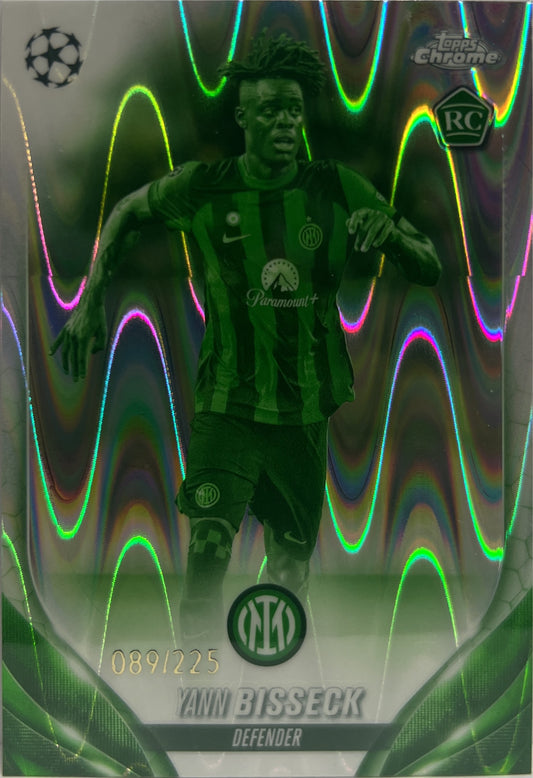 Yann Bisseck 89/225 Rookie Night Vision Topps Chrome UCC 2023/24