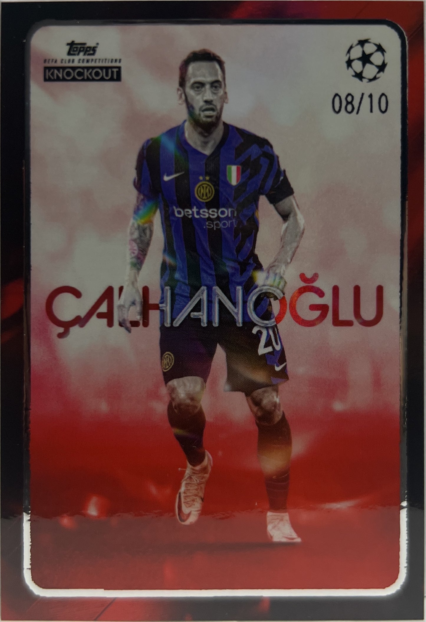 Hakan Calhanoglu 8/10 Topps Knockout 2024/25