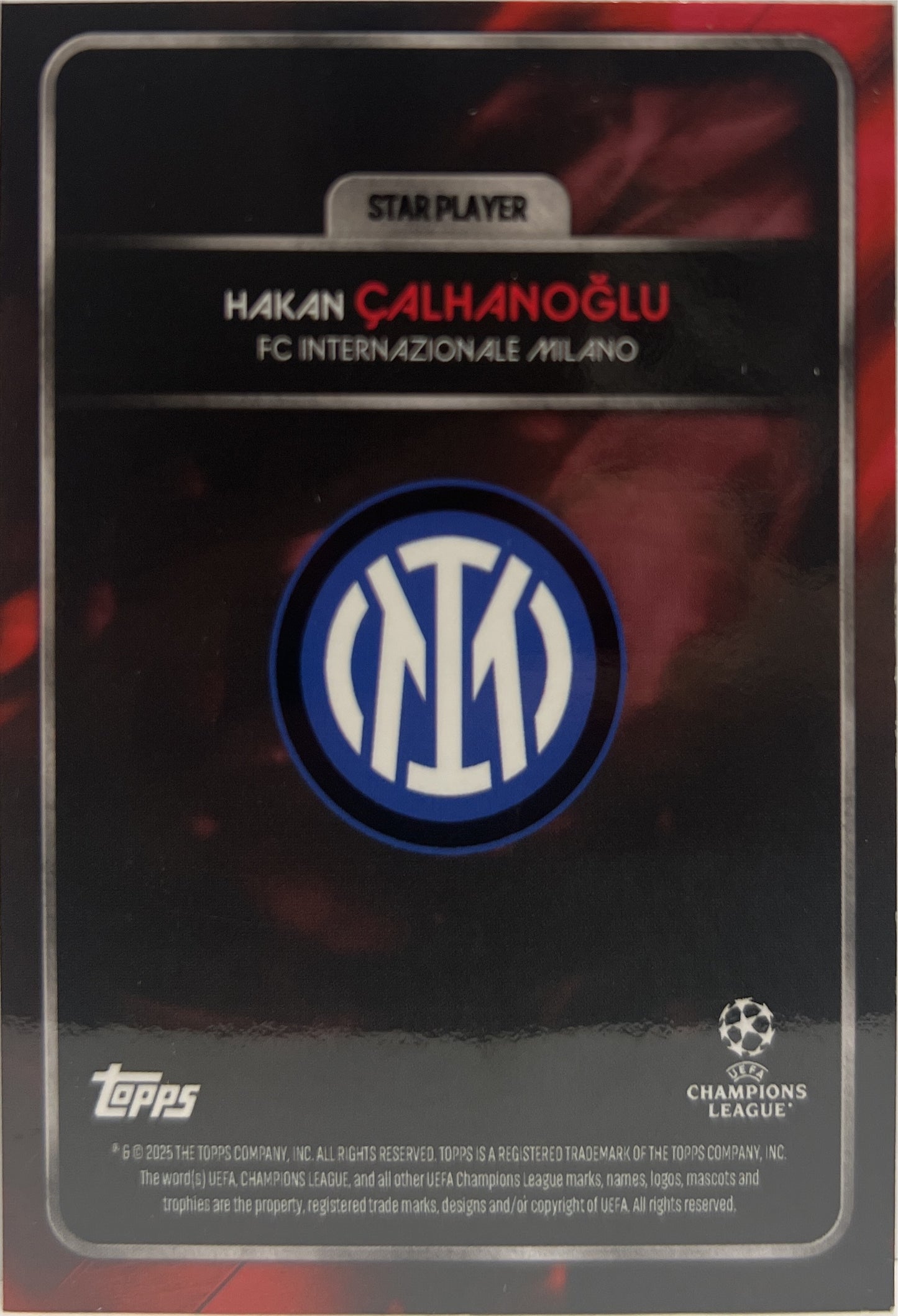 Hakan Calhanoglu 8/10 Topps Knockout 2024/25