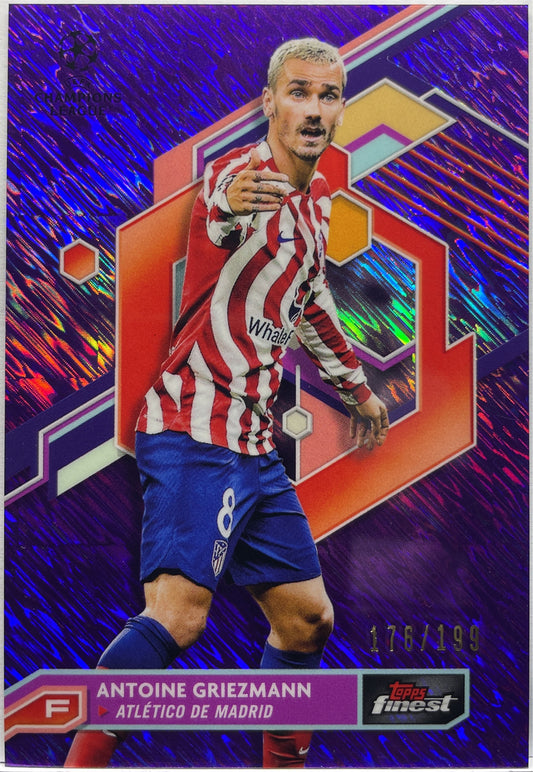 Antoine Griezmann 176/199 Purple Shimmer Topps Finest UCC 2022/23