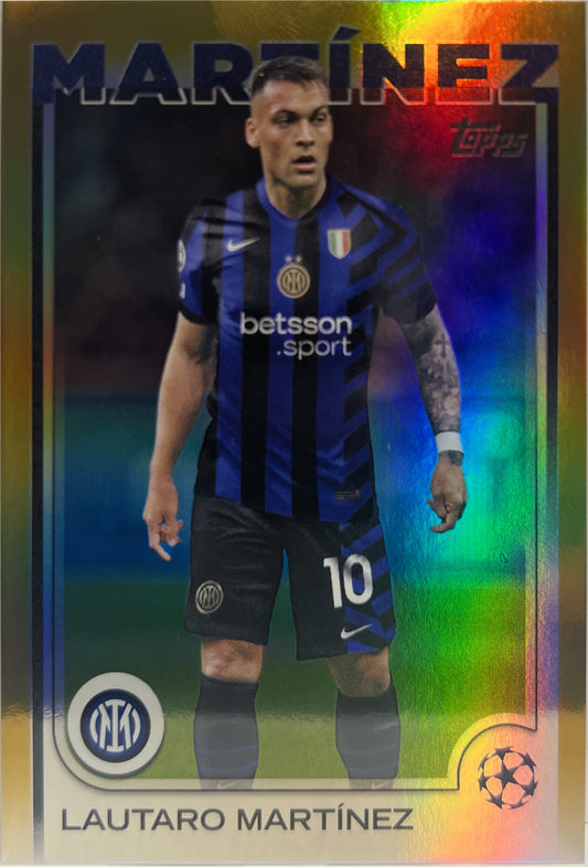 Lautaro Martinez 48/50 Gold Topps UCC 2024/25