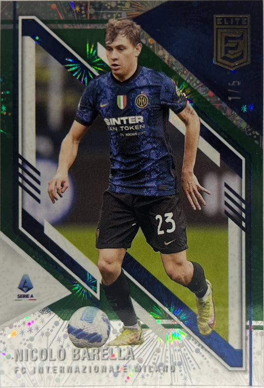 Nicolo Barella 1/5 Green Fireworks Donruss Elite Serie A 2021/22