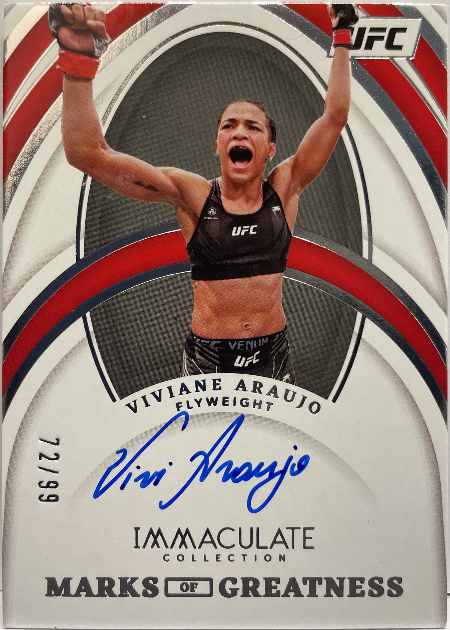 Viviane Araujo 72/99 Autograph Marks Of Greatness Immaculate UFC 2022