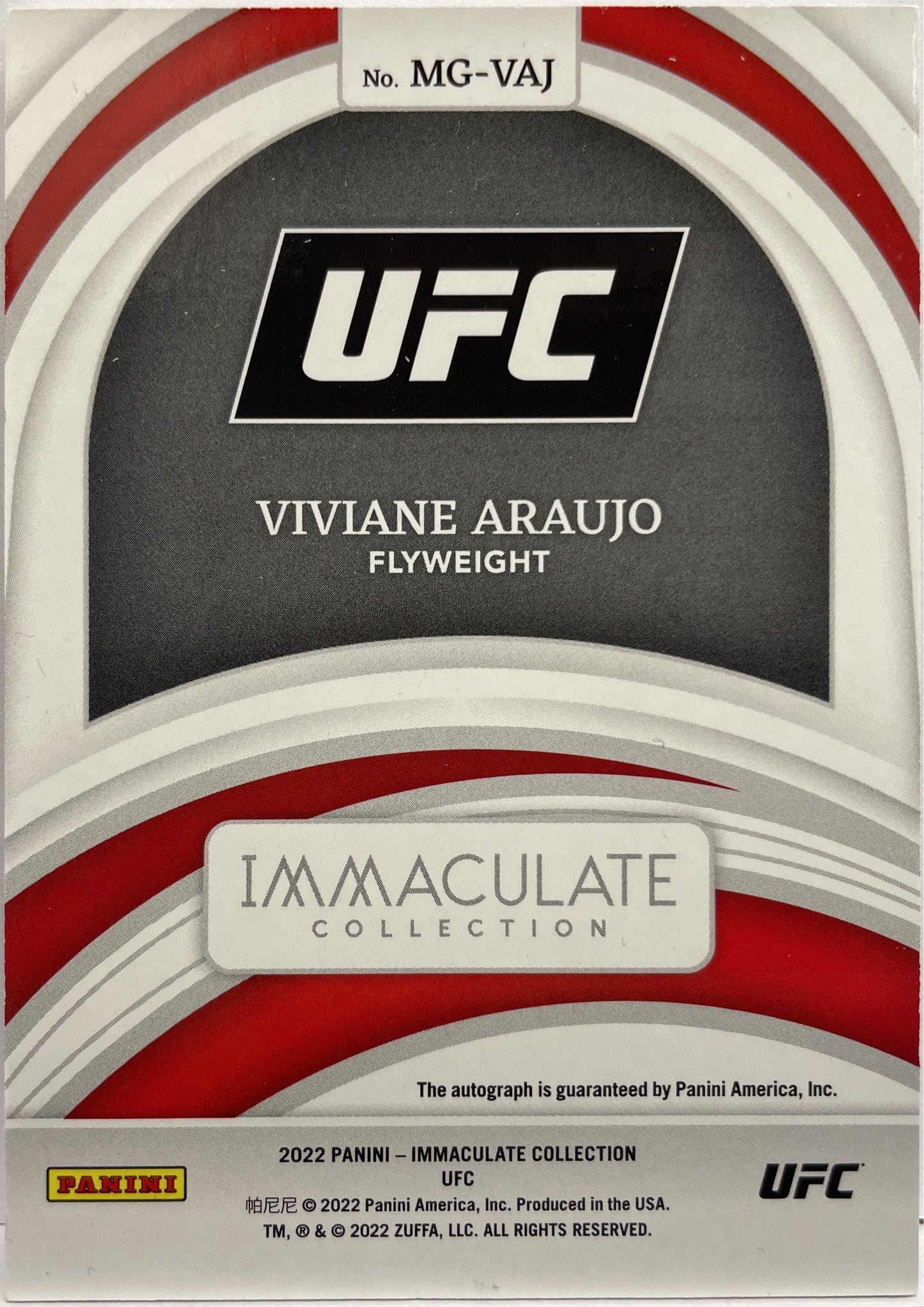 Viviane Araujo 72/99 Autograph Marks Of Greatness Immaculate UFC 2022