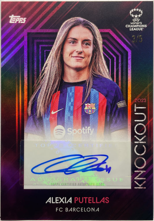 Alexia Putellas 3/5 Autograph Topps Knockout Women's Champions League 2022/23