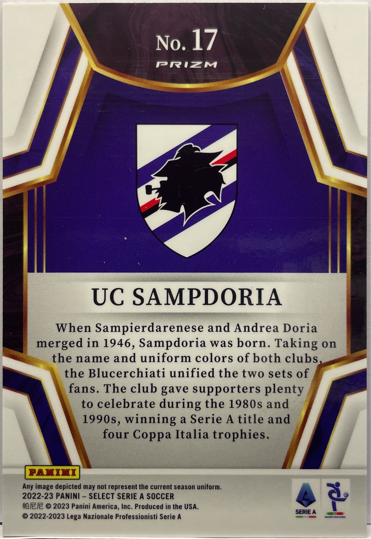 UC Sampdoria Team Bedge Select Serie A 2022/23