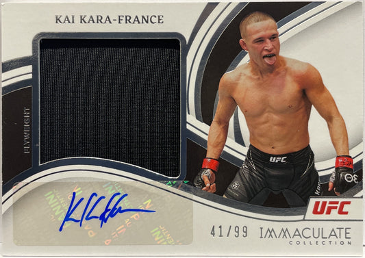 Kai Kara-France 41/99 Patch Autograph Immaculate UFC 2023