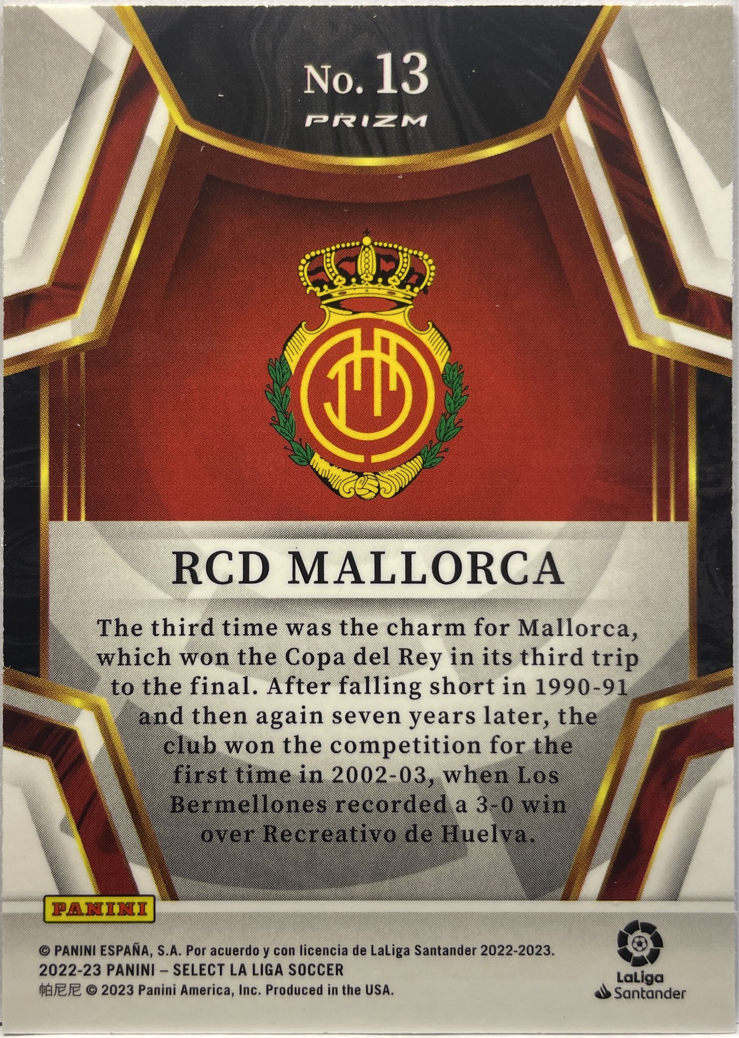 RCD Mallorca Team Bedge Select La Liga 2022/23