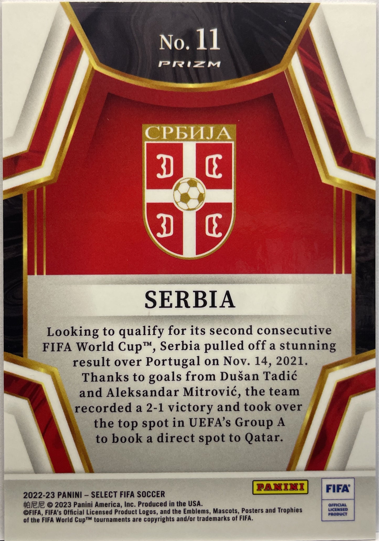 Serbia Team Bedge Select Fifa 2022/23