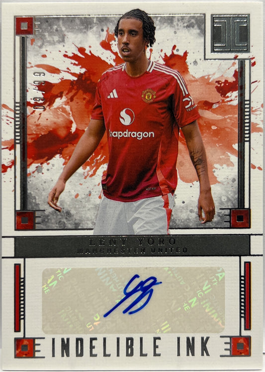 Leny Yoro 9/99 Autograph Indelible Ink Impeccable Premier League 2024/25