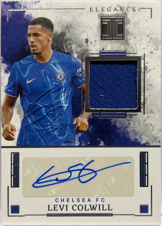 Levi Colwill 29/49 Patch Autograph Elegance Jersey Silver Impeccable Premier League 2024/25