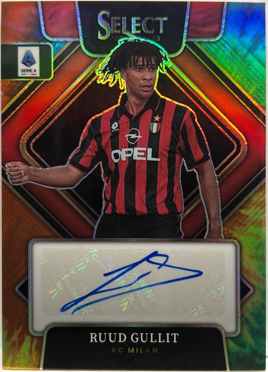 Ruud Gullit 1/15 Autograph Tie Dye Select Serie A 2022/23