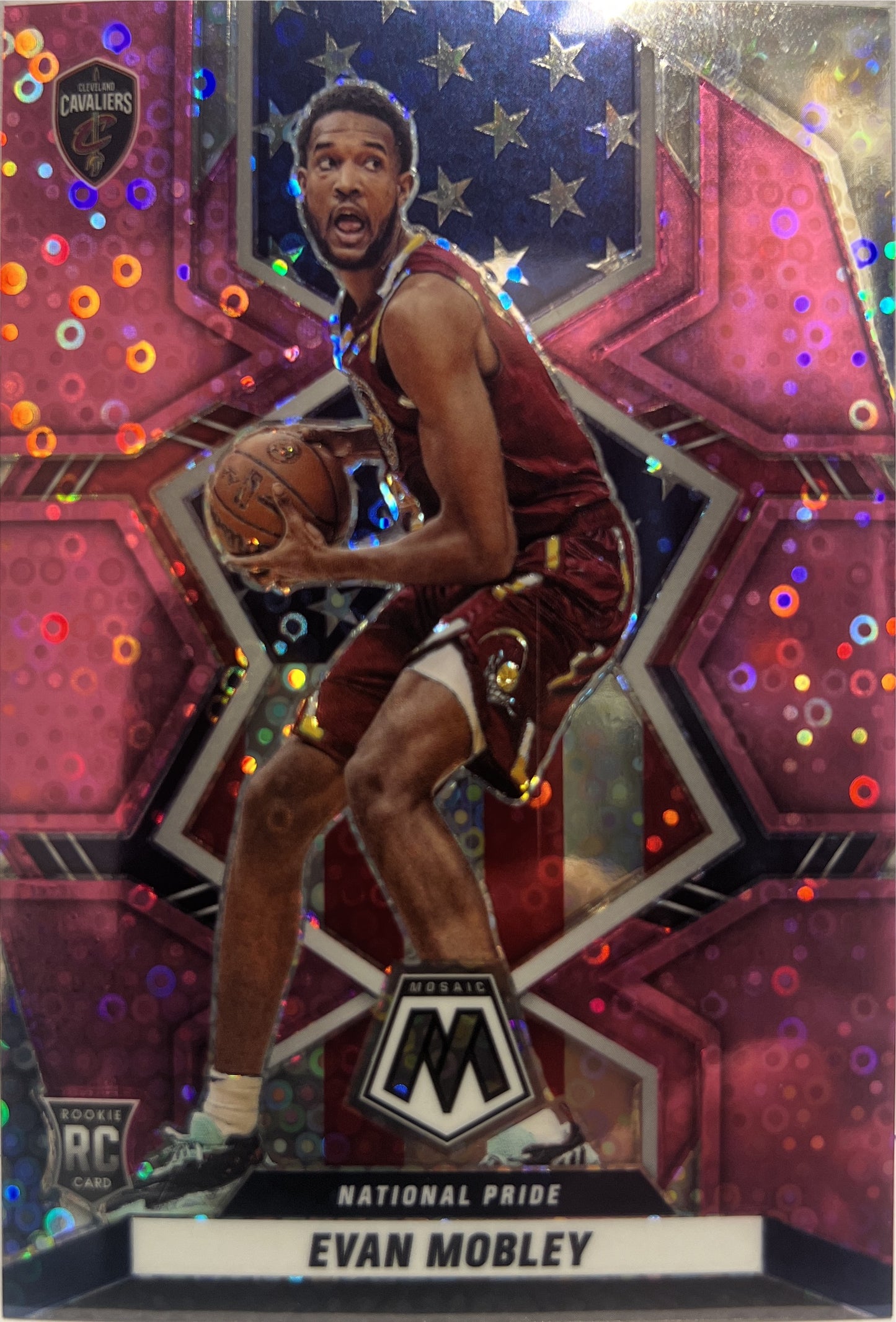 Evan Mobley 14/20 Rookie Pink Mosaic Basketball NBA 2021/22