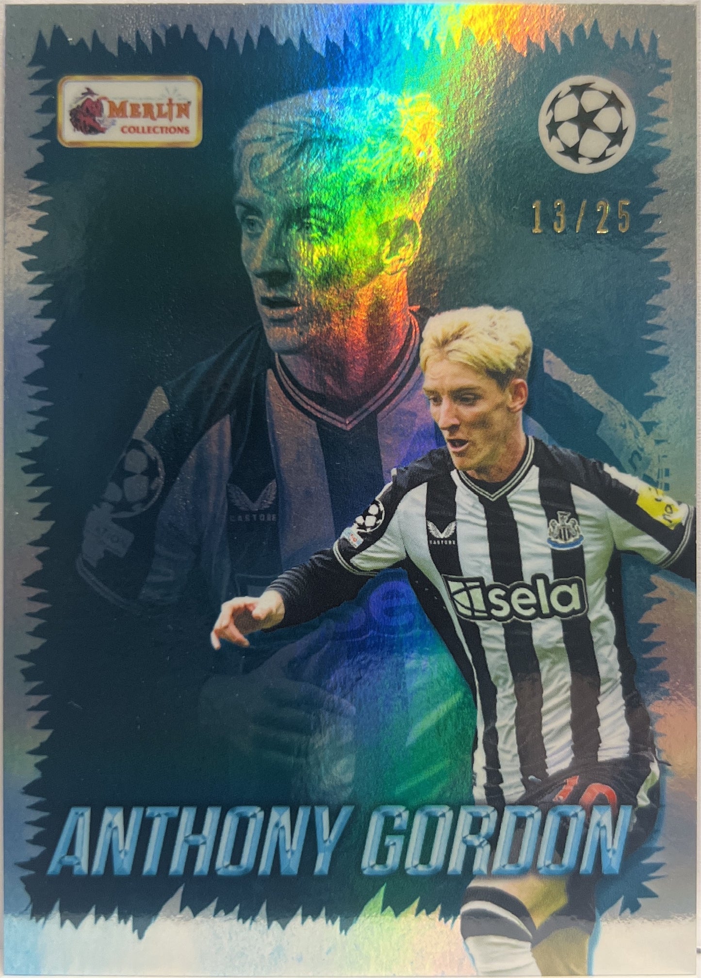 Anthony Gordon 13/25 Young Guns Topps Merlin Heritage 2023/24
