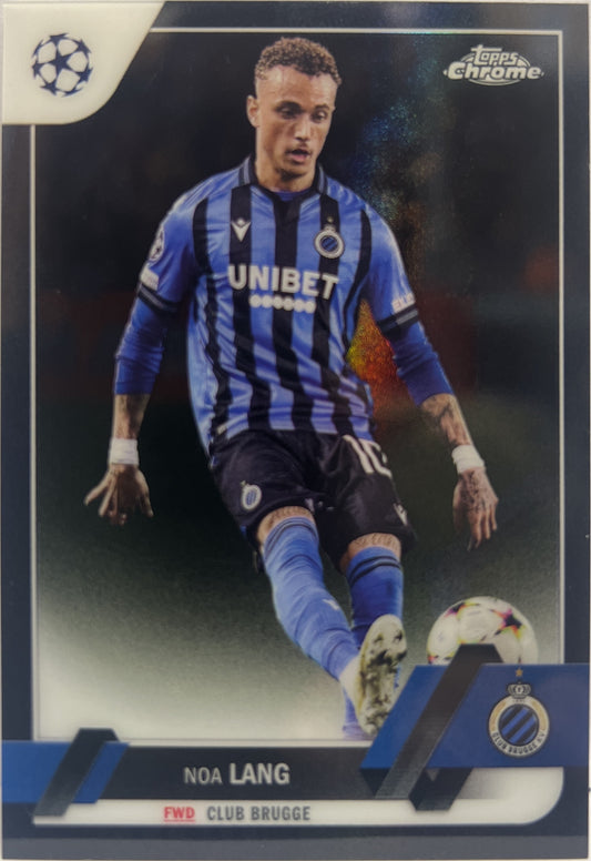 Noa Lang 7/10 Black Topps Chrome UCC 2022/23