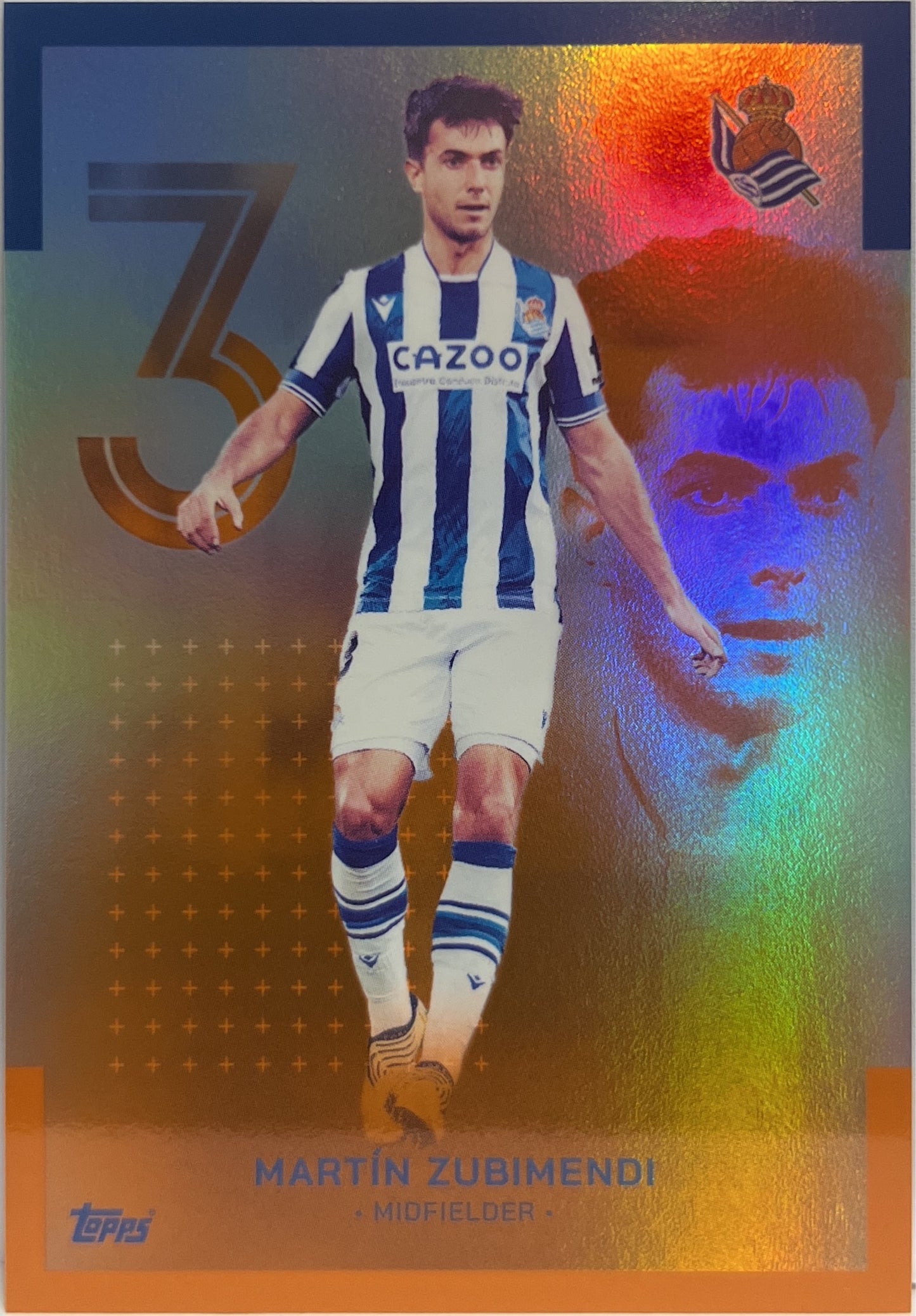 Martin Zubimendi 21/25 Orange Topps Team Set Real Sociedad 2022/23