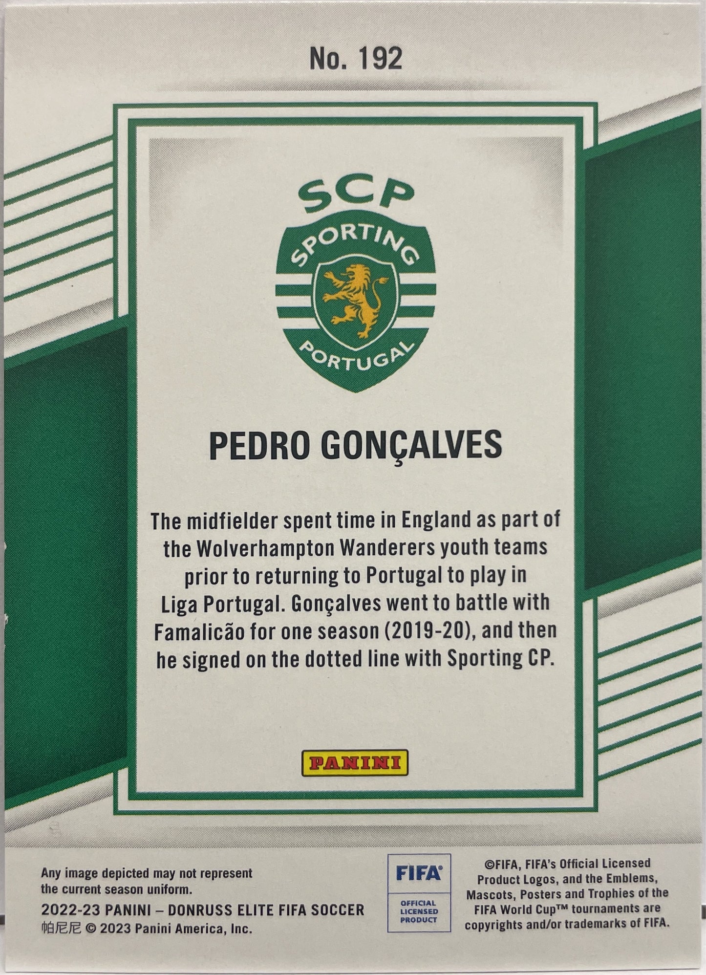 Pedro Goncalves 1/15 Purple Disco Donruss Elite Fifa 2022/23