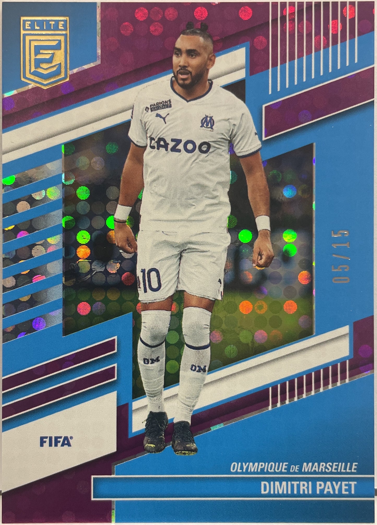 Dimitri Payet 5/15 Purple Disco Donruss Elite Fifa 2022/23