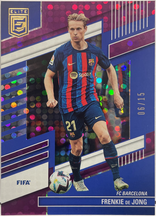 Frenkie De Jong 6/15 Purple Disco Donruss Elite Fifa 2022/23