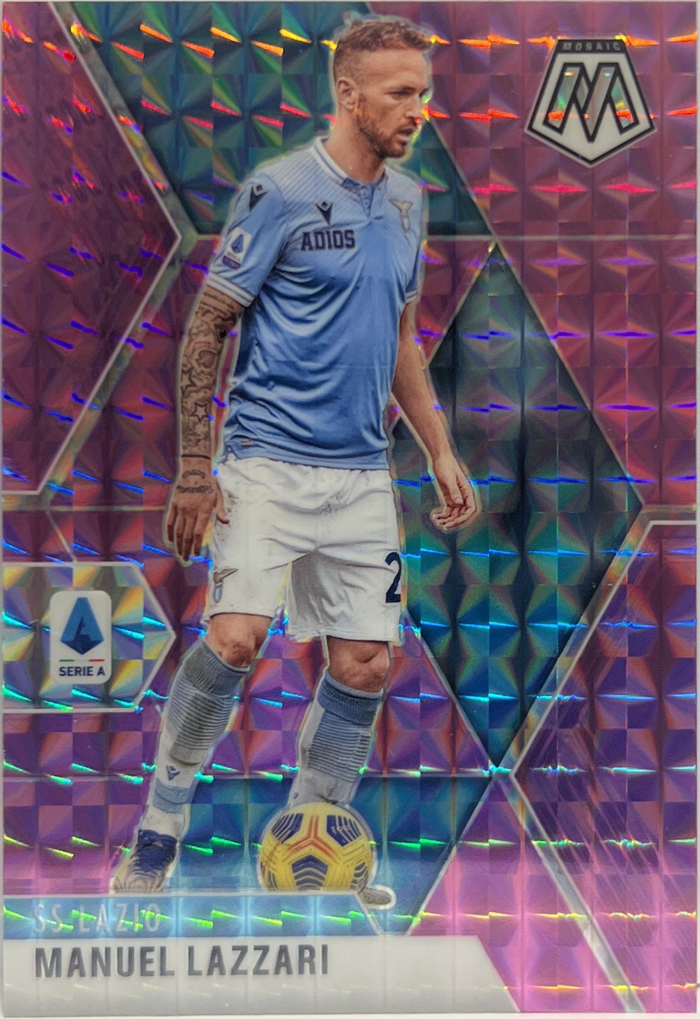 Manuel Lazzari 12/49 Purple Mosaic Serie A 2020/21