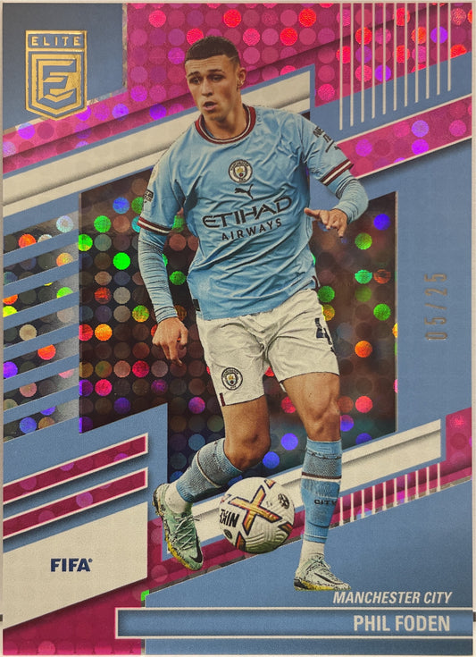 Phil Foden 5/25 Pink Disco Donruss Elite Fifa 2022/23