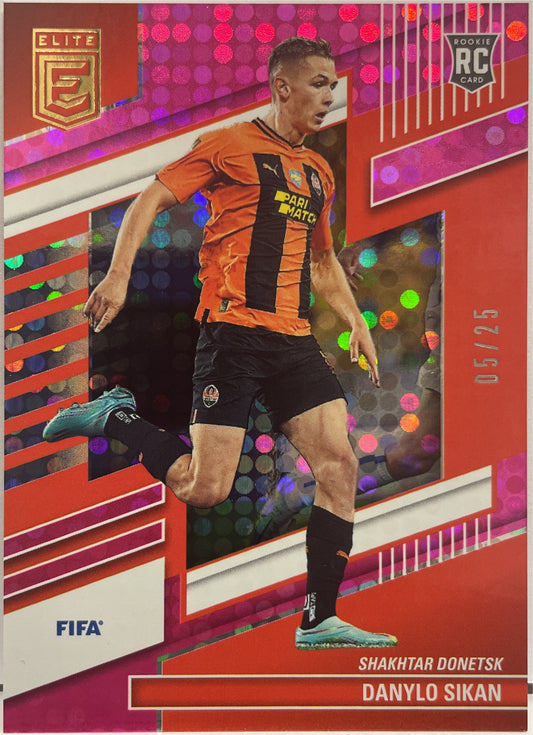 Danylo Sikan 5/25 Rookie Pink Disco Donruss Elite Fifa 2022/23