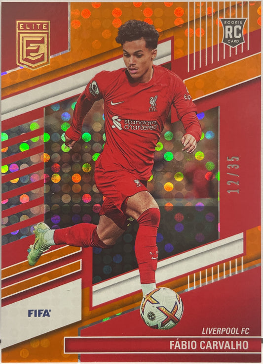 Fabio Carvalho 12/35 Rookie Orange Disco Donruss Elite Fifa 2022/23