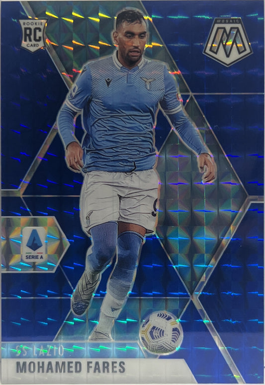 Mohamed Fares 6/99 Rookie Blue Mosaic Serie A 2020/21