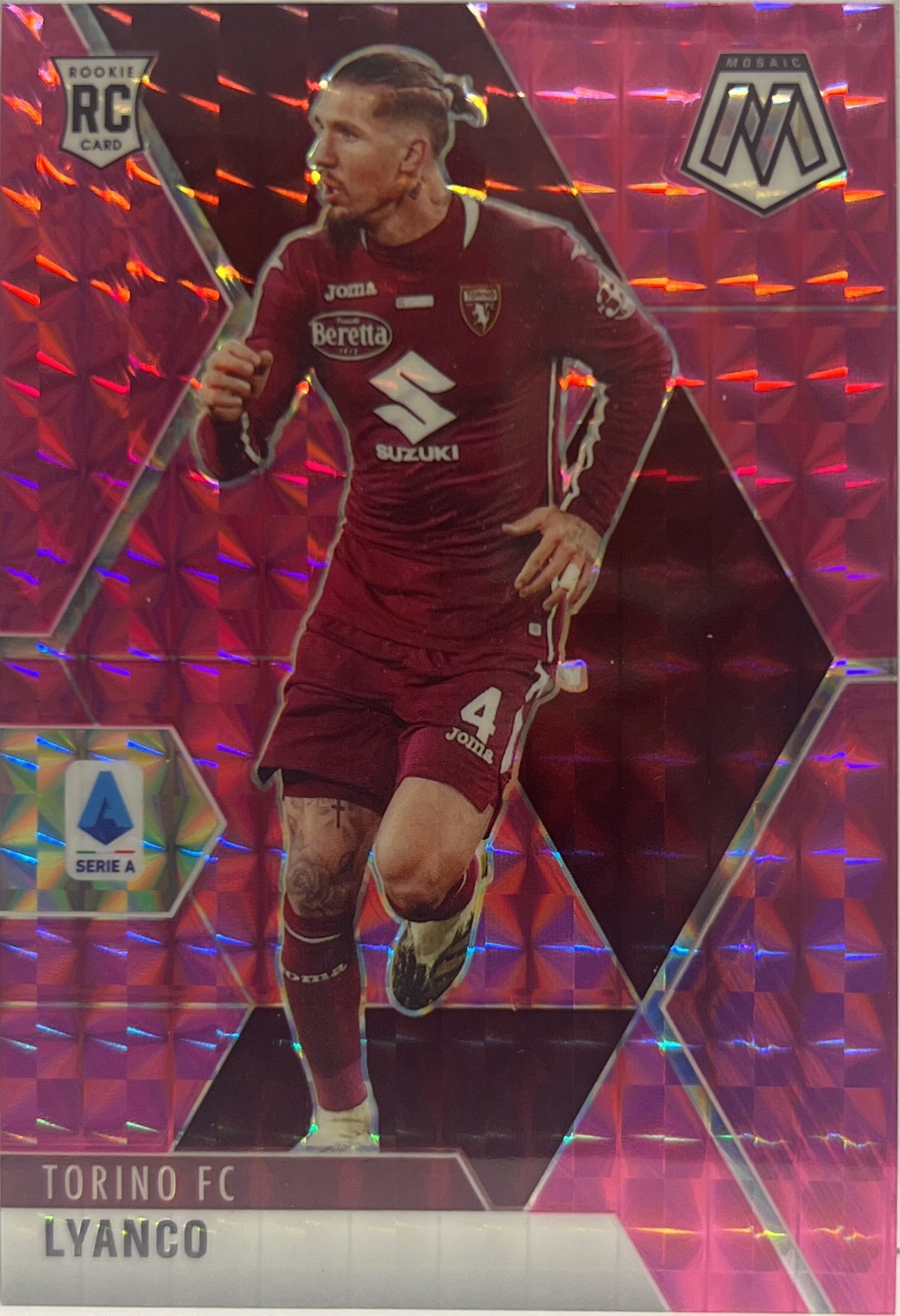 Lyanco 9/25 Rookie Pink Mosaic Serie A 2020/21